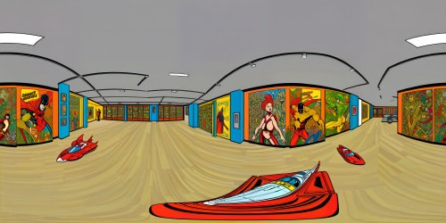 Room with many beautiful girls 