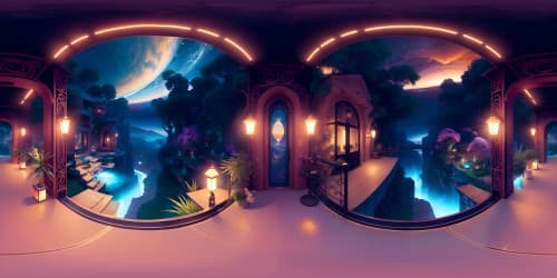 Ultra-high resolution VR360 masterpiece, intricate detailing. Naomi-inspired aesthetics, captivating VR360 view, vibrant colors. Engrossing, exquisite artistry, grand expansiveness. Unique Naomi style elements, immersive VR360 environment.