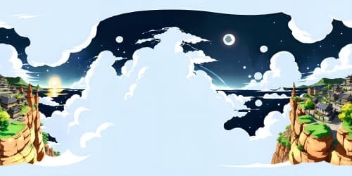 Premium ultra high resolution, Goku in VR360 view, kami's lookout, flying Nimbus clouds in luminous sky, hyper detailed Dragon Balls. Anime art style, bold colors, dynamic lines, extreme masterpiece.