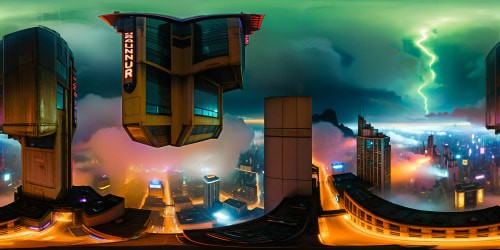 Glistening cyberpunk cityscape under neon-soaked skies, towering holographic billboards reflecting in rain-soaked streets, futuristic buildings with endless illuminated windows, smoky alleys with steam vents, gritty glowing signs, and flying vehicles zipping through the sky, creating a flawless, ultra high-resolution homage to the atmospheric world of Blade Runner.