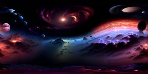 Masterpiece VR360 view, Jupiter's storm patterns, moon vantage, intricate swirling gases. Unparalleled ultra-high-resolution, radiant cosmic panorama, exquisite quality VR360 Jupiter display.