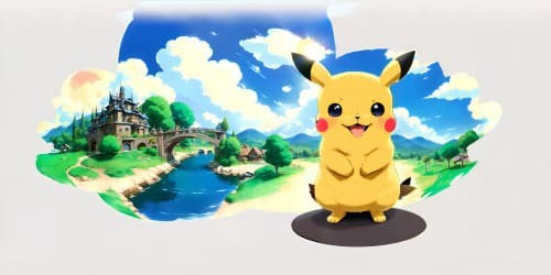 Pikachu wearing detective cap