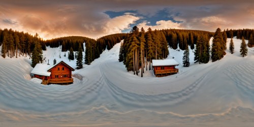 Perfectly detailed cozy cabin nestled in a snow-covered forest, warm glowing windows, thick fluffy blankets, crackling fireplace, frosted pine trees, starlit sky - an ultra high-resolution masterpiece.