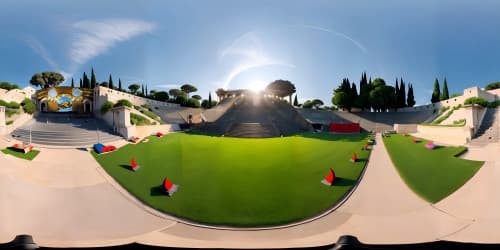 greek theatre at sunset