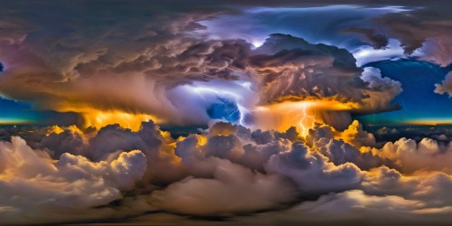 A stunning, flawless sky storm at night, with turbulent clouds swirling under an enigmatic moonlight, crackling lightning, and a sky ablaze with electric energy, captured in unparalleled ultra high resolution, a masterpiece of nature's power.