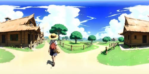 one piece character Luffy with Straw hat