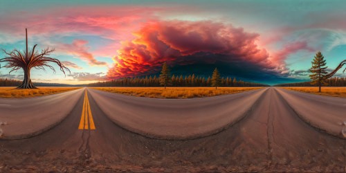 A mesmerizing, high-definition upside-down world inspired by "Stranger Things," featuring twisted, ethereal landscapes, eerie luminescent flora, imposing alien structures, and a hauntingly beautiful upside-down sky.