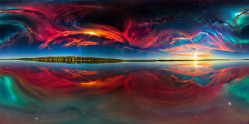 An awe-inspiring cosmic nebula, bursting with vibrant hues of crimson, azure, and emerald, a high-resolution vision of interstellar beauty, a flawless masterpiece of celestial artistry.