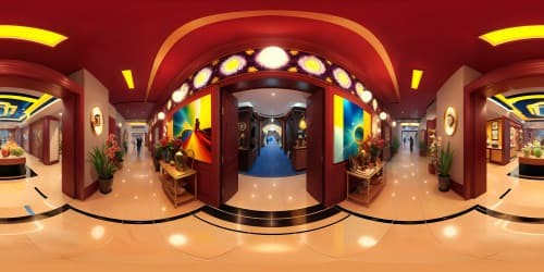 inside a shopping mall