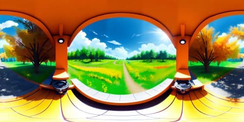 Masterpiece quality, ultra-high-res VR360 vistas, vibrant digital painting, fine details, color-saturated pallet, crisp lines, lush textures, optimal clarity, stunning VR360 immersion.