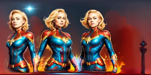 character Captain marvel in whole body view