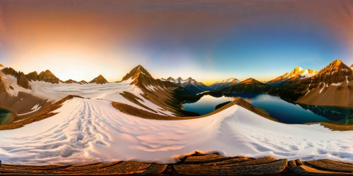 A majestic and flawless mountain range at golden hour, shimmering with snow-capped peaks, casting long shadows over a serene alpine lake, reflecting the stunning hues of the sunset in perfect high-resolution detail, an ideal artistic gem.