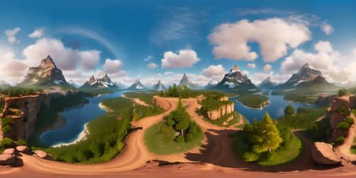 bob ross inspired panorama