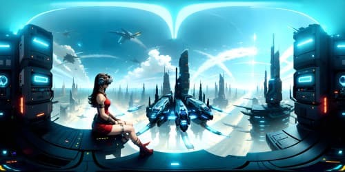 a_pretty_asian_girl_with_big_brown_eyes_and_cute_dimples_white_skin_she_is_sitting_in_the_ocean_of_flowers_wearing_red_dress