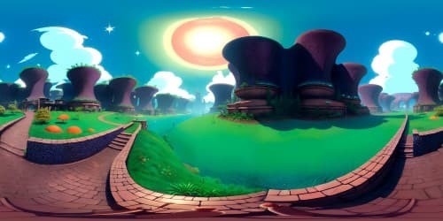 VR360 ultra-high-resolution scene depiction, That '70s Show basement vibe masterpiece, vintage wallpaper, shag carpet, bead curtains, retro posters, old television set. Style: 1970s realism, soft light palette, attention to textural details.