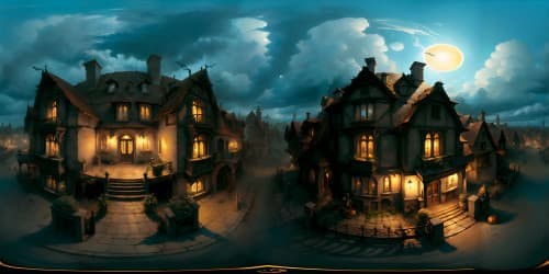 halloween themed house