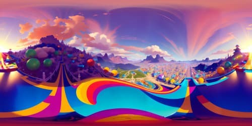 Masterpiece VR360 view, ultra-high-resolution, intense chromatic contrast, shimmering glossy latex surfaces. VR360 scene, hot latex materials, vibrant reflections, paramount visual splendor.