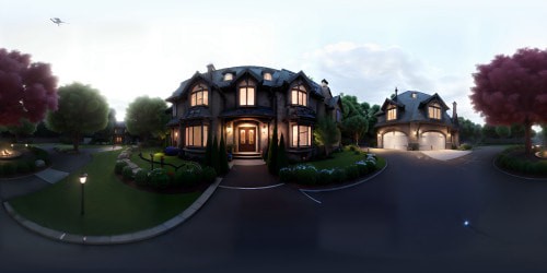 Haunted house with a fire place