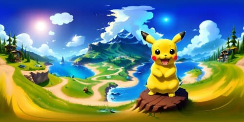 Pikachu on a SNOWBOARD