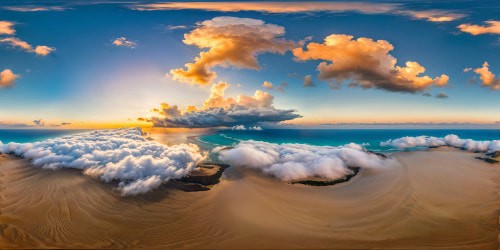  white sand beach, azure blue ocean, dawn