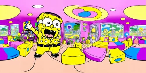 spongebob's birthday with friends