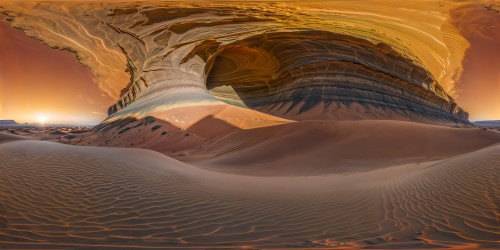 Traversing the majestic Martian expanse in unparalleled ultra-high resolution, every facet of the stunning scarlet landscape is revealed in flawless detail: colossal dunes, towering mesas bathed in rust hues, expansive canyons, and a panoramic vista that envelops in a perfect 360-degree splendor.