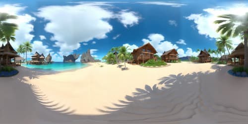 skyview island paradise blue water sandy beach lagoon