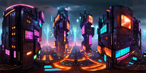 Neon-soaked futuristic metropolis of Blade Runner, rain-soaked labyrinthine streets gleaming with reflective lights, towering metal behemoths under perpetual nightfall, smog-laden skies, massive holographic advertisements, bustling streets, cyberpunk aesthetic in unparalleled detail.