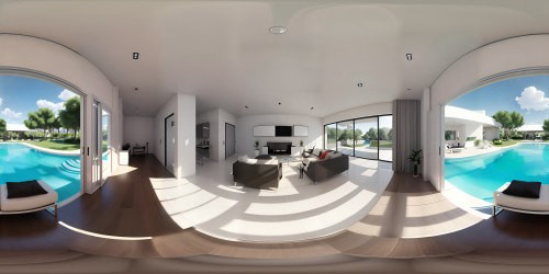 Ultra high resolution indoor pool party