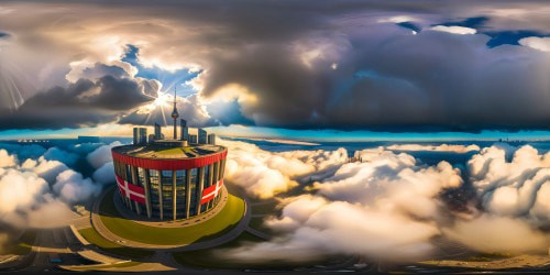 A flawlessly detailed, ultra-high-resolution depiction of a dystopian alternate reality where Berlin's skyline showcases colossal Hakenkreuz flags, casting an ominous shadow over a meticulously recreated cityscape of victorious Germany.