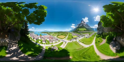 A view in Interlaken, Switzerland. 