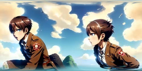 attack on titan Mikasa and Eren (character)