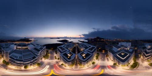 pozzuoli night skyline