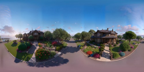 Masterpiece-quality VR360, San Francisco 1900s representation, ultra-high-definition, life-like texture. Victorian architecture, expansive bay views, vibrant sunsets. Pastel color palette, digital painting style, sharp, detailed lines. Eye-catching VR360, sublime lighting effects.