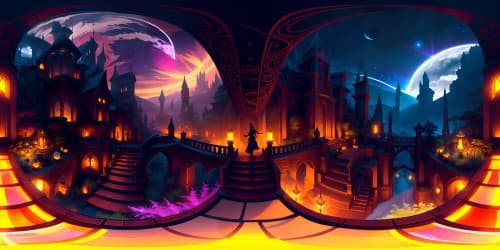 Masterpiece VR360, ultra high resolution, nouveau art influence, detailed intricacies, elevated pixel clarity, radiant hues. Striking VR360 panorama, nouveau stylizations, pigmented vibrancy, intricate tessellation patterns.