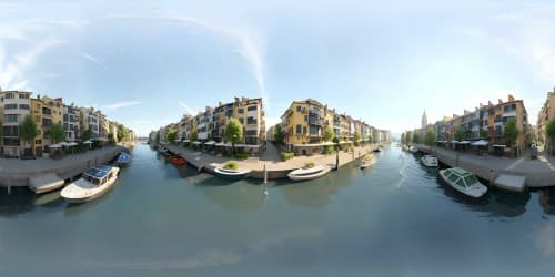 city skyline canals rivers waterfront