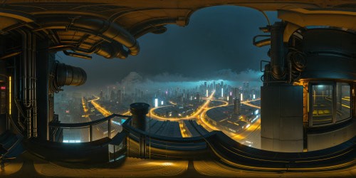 Dragonighting over a city