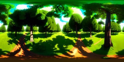 Masterpiece quality VR360, ultra high-res. Tree canopy panorama under stormy, dark clouded sky. Rain-swept forest hillside, creating immersive VR360 forest view.