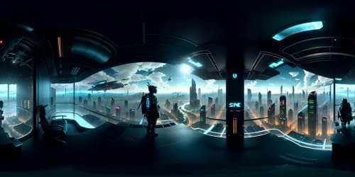 Zenith-quality, ultra-high-res, plush armchair silhouette framing VR360 panorama, skyscraper-side, sprawling cyber cityscape. Cascading rain sheets, glass canvas, distant VR360 vista, punctured formidable clouds, ringworld arc glimpse. Layered metropolis stretches upward. Style Cyberpunk.