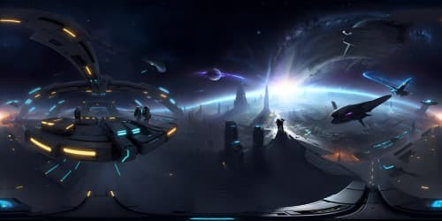 a comet streaking across the galaxy with stars exploding in the background