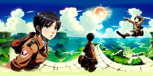 attack on titan Mikasa and Eren (character)