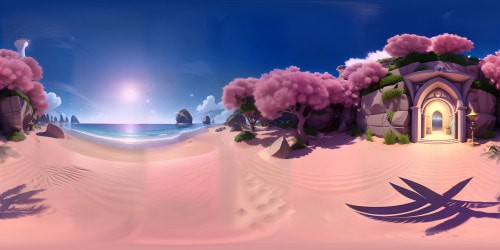 A beach by the ocean located in the Great Barrier Reef in Australia 