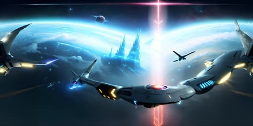 big chinese gold dragon fly in space