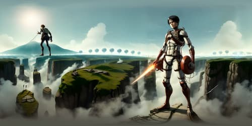 anime attack on titan, a scary male giant standing