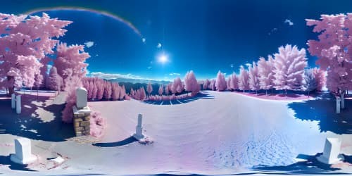 rainbow across whole sky