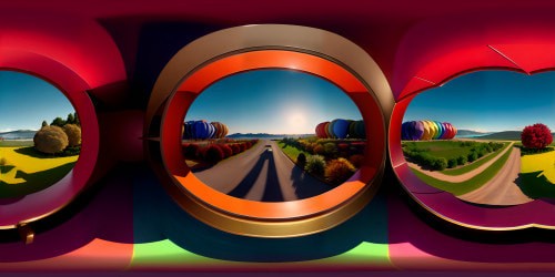 Masterpiece of ultra-high res VR360, exquisite detailing, supreme quality, PRUEBA world impressions, digital painting style, blending of rich hues, VR360 depth and angle precision, intricate light play on objects.