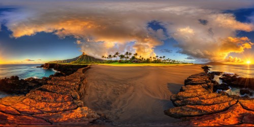 Fantasticview point for sunset in Hawaii 