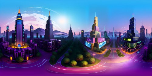 VR360 in time square at night, glittering billboards, neon lit cityscape, streetlights' glow. Contemporary art style, ultra high-res, emphasis on striking color contrasts, dynamic lighting. Gotham-inspired, VR360, focus on grandeur, masterpiece-worthy scene.