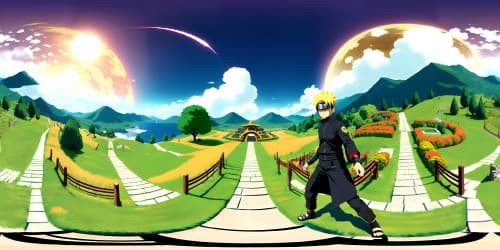 Uzumaki Naruto is fighting with Uchiha Sasuke at The Valley of the End.