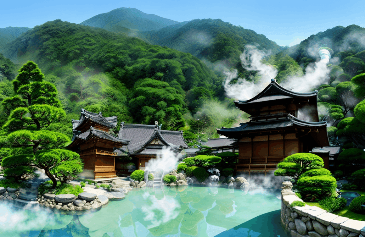 Japanese Outdoor Hot Spring